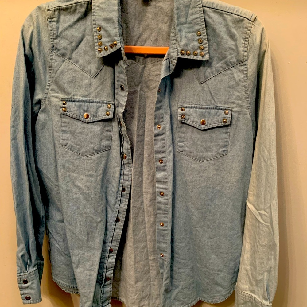 Like New Denim Long Sleeve Shirt